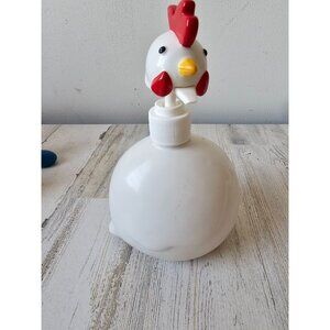 Dept 56 chicken soap‎ dispenser as is vintage ceramic